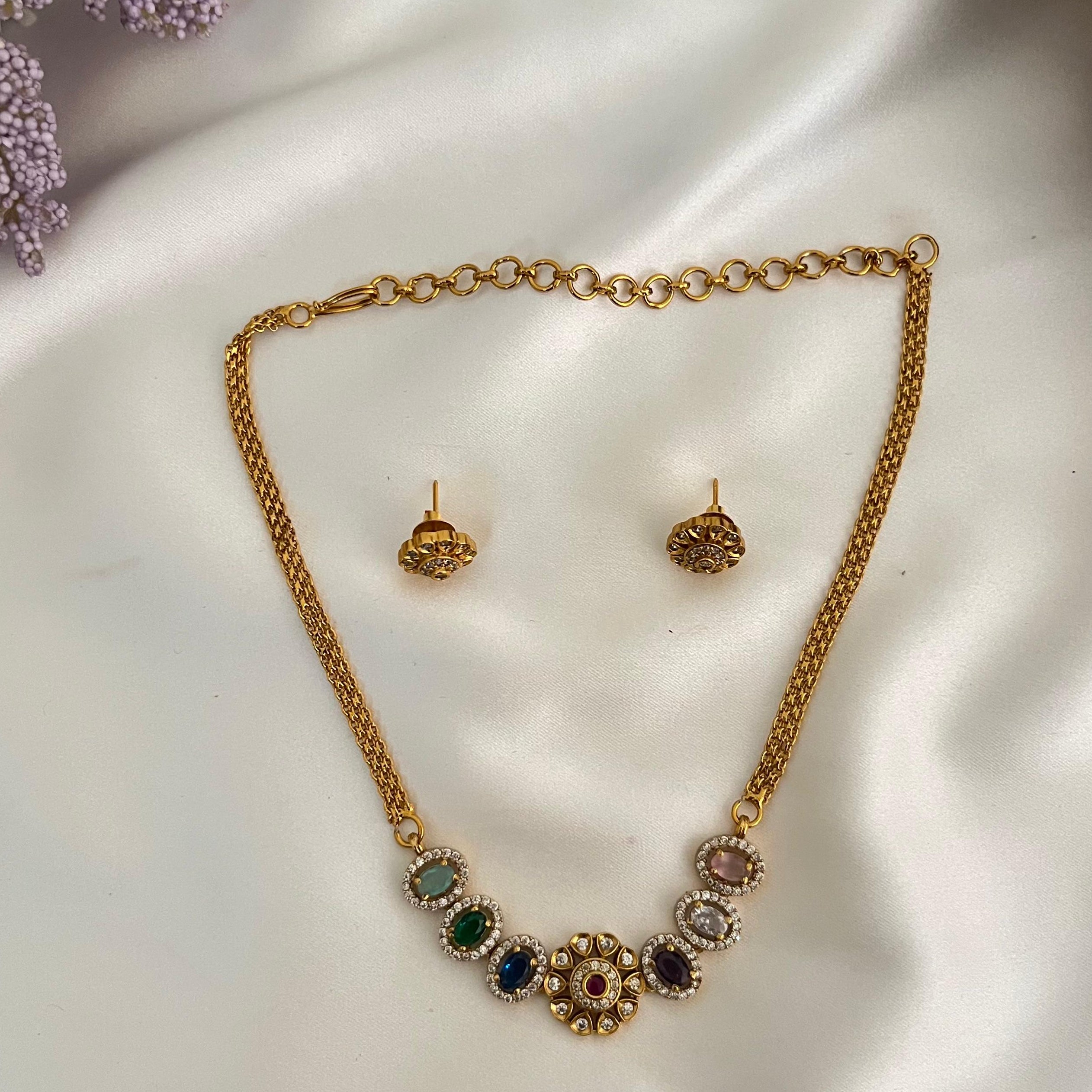 Minimal Oval AD Necklace VN13