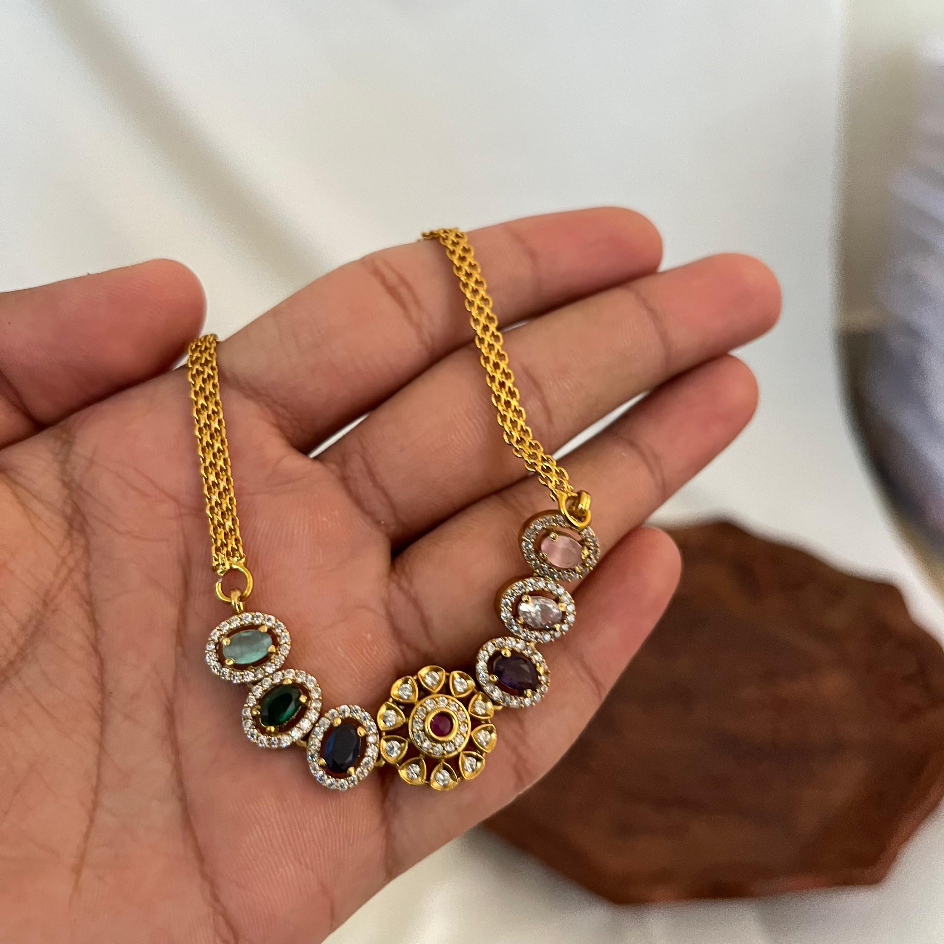 Minimal Oval AD Necklace VN13