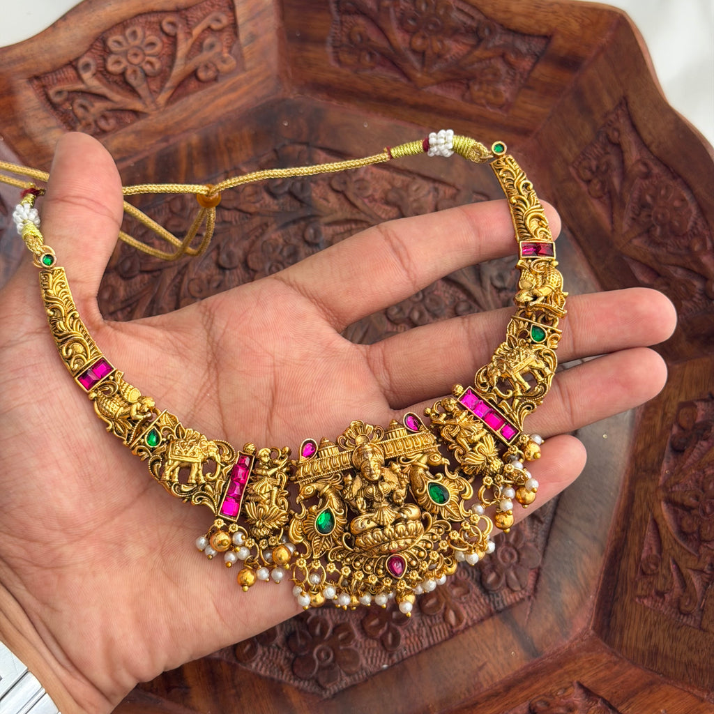 Antique Lakshmi Choker AN254 Anvika Jewels