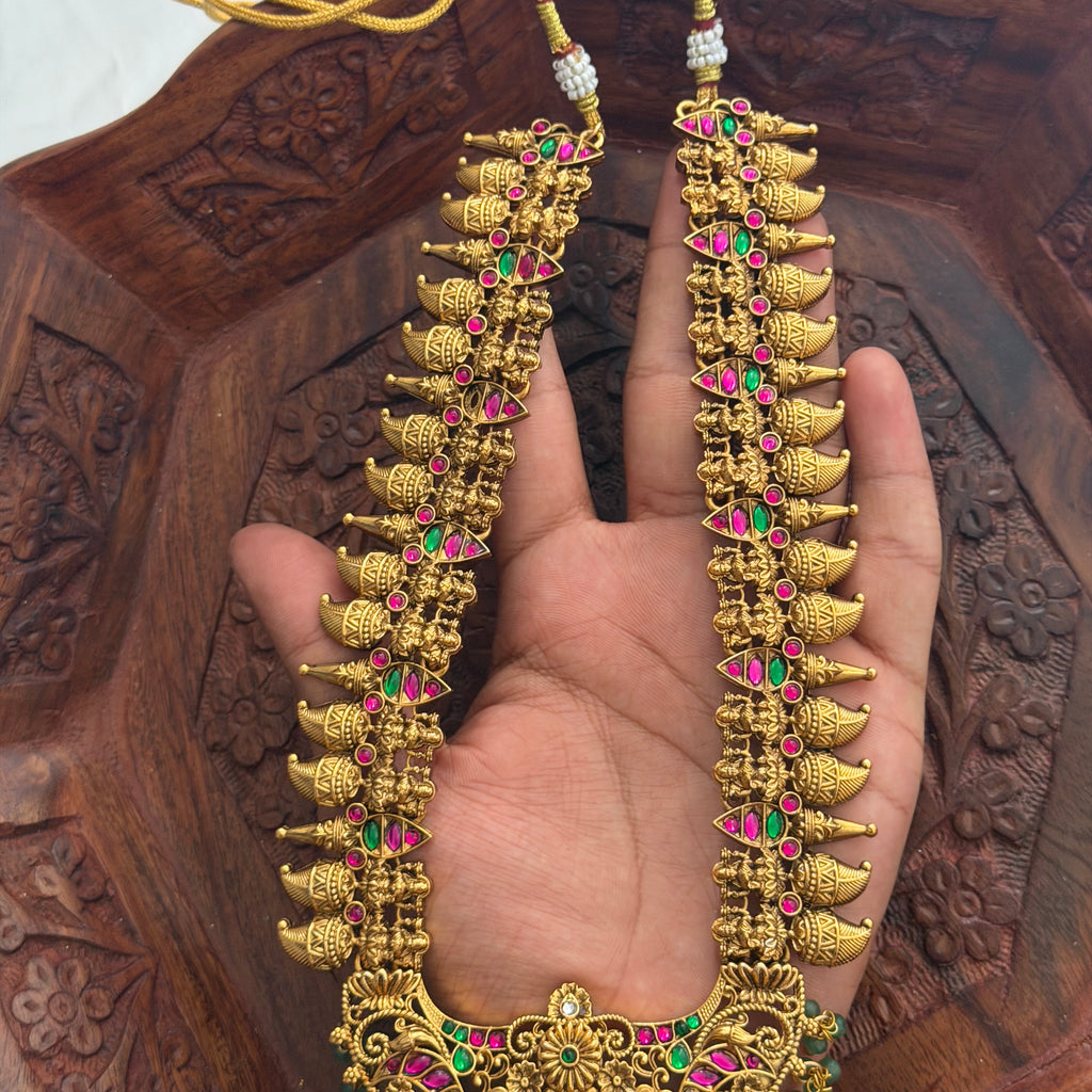 Green Pearl Lakshmi Choker LH29 Anvika Jewels