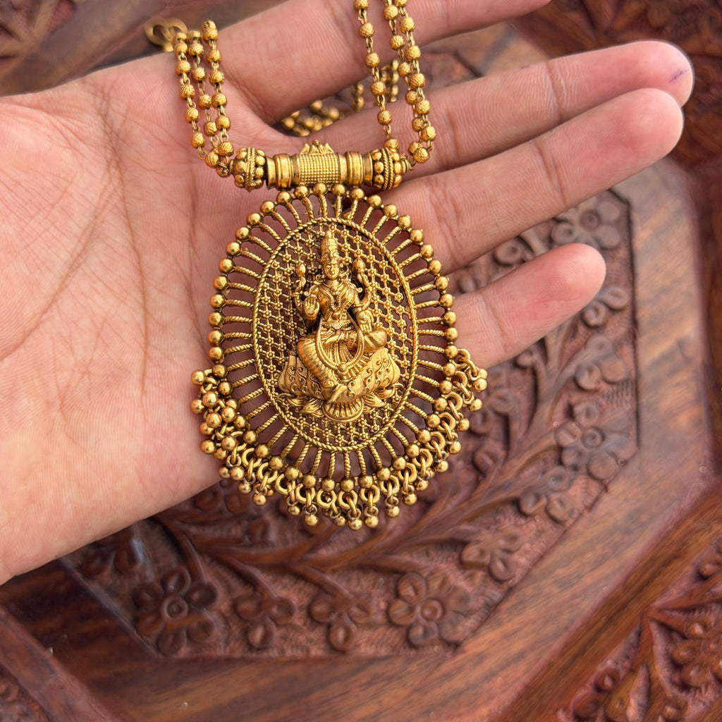 Lakhsmi 3 Layer Chain Pendant AN259 Anvika Jewels