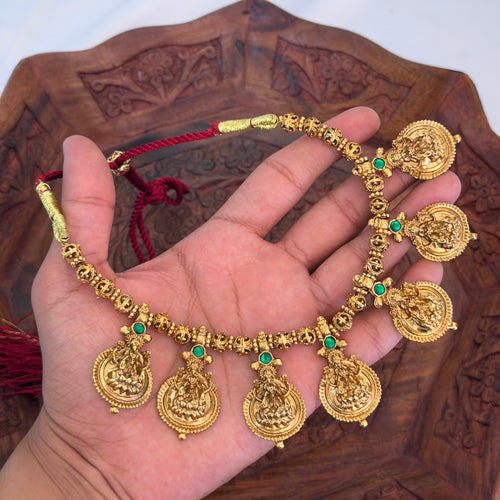 Antique Lakshmi Necklace AN217 Anvika Jewels