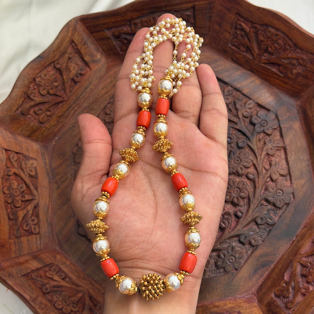 Panchaloha Beaded Necklace AN283 Anvika Jewels