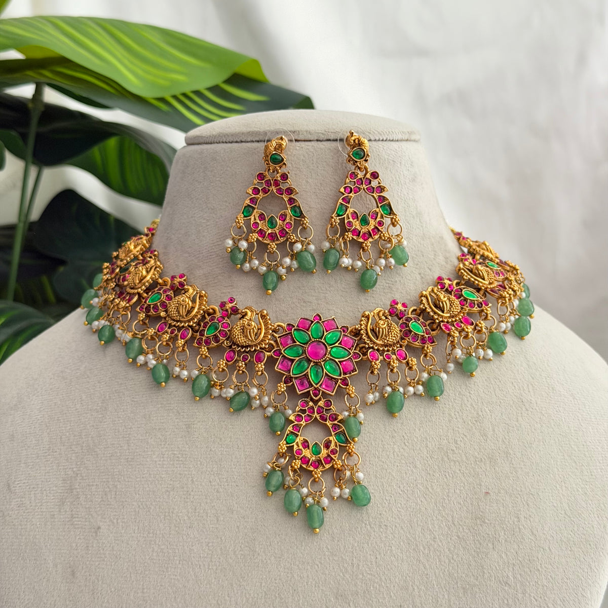 Premium Kundan Necklace AN267 Anvika Jewels