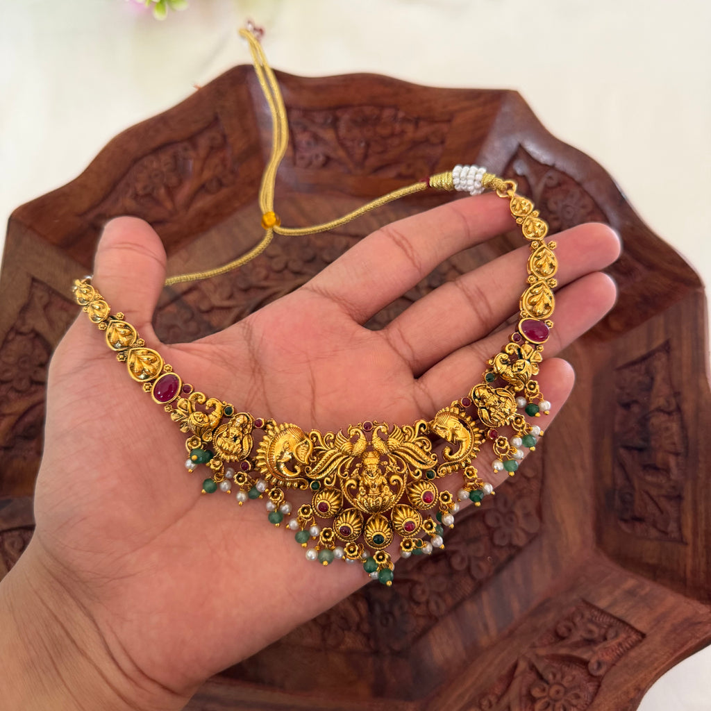 Antique Lakhsmi Necklace AN160 Anvika Jewels