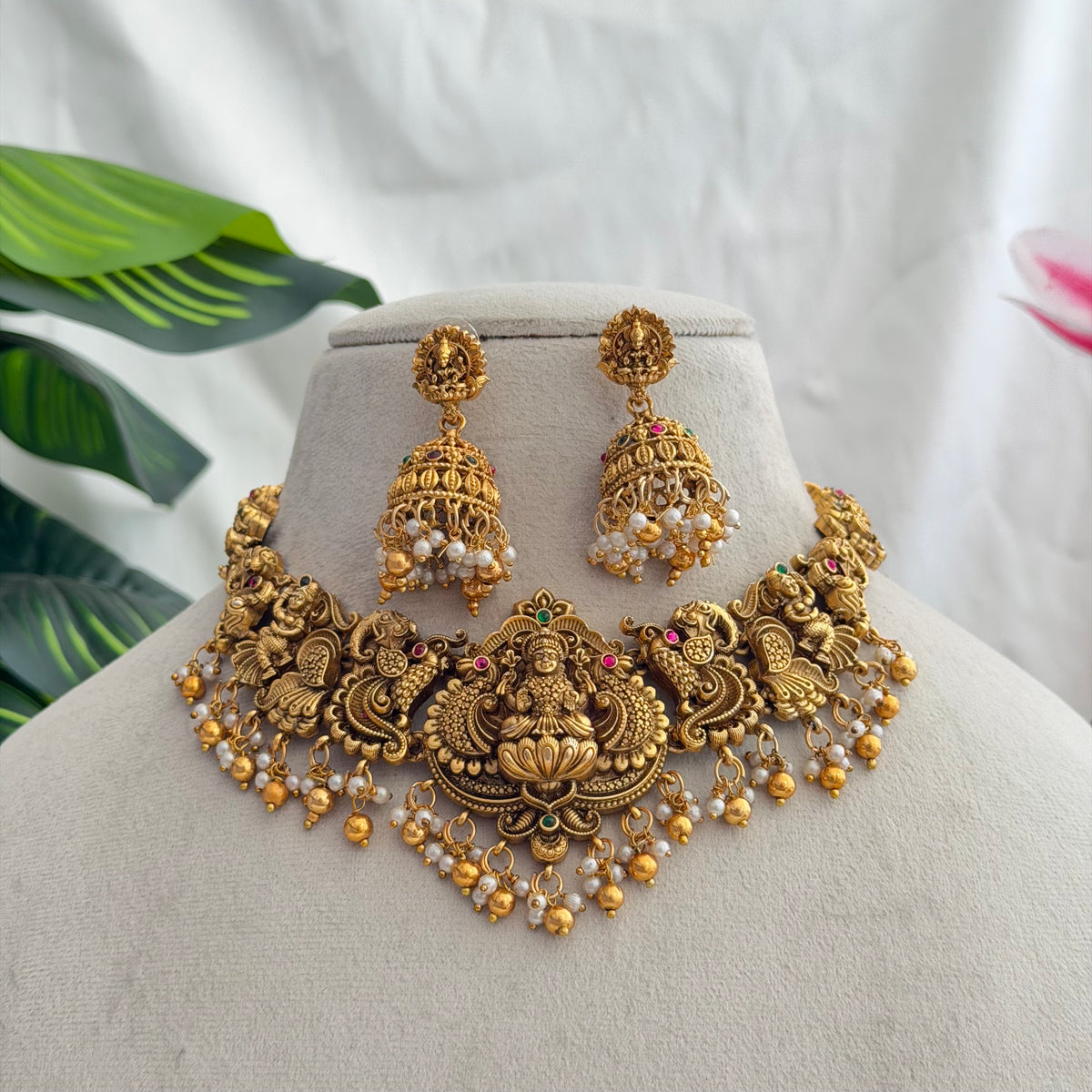 Antique Lakshmi Choker AN255 Anvika Jewels