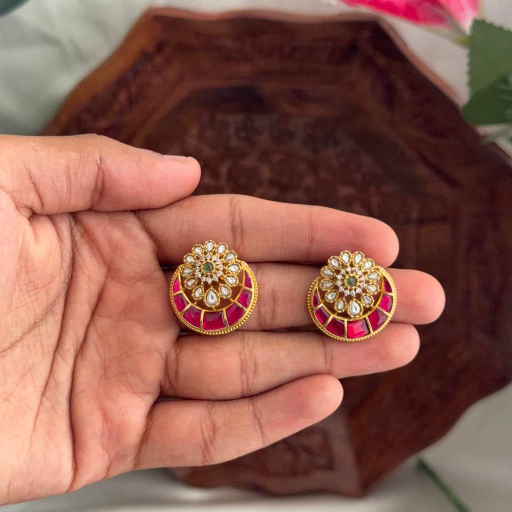 Jadau Studs AJ35 Anvika Jewels