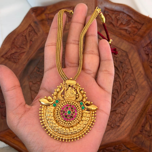 Antique Gold Replica Pendant AN219 Anvika Jewels