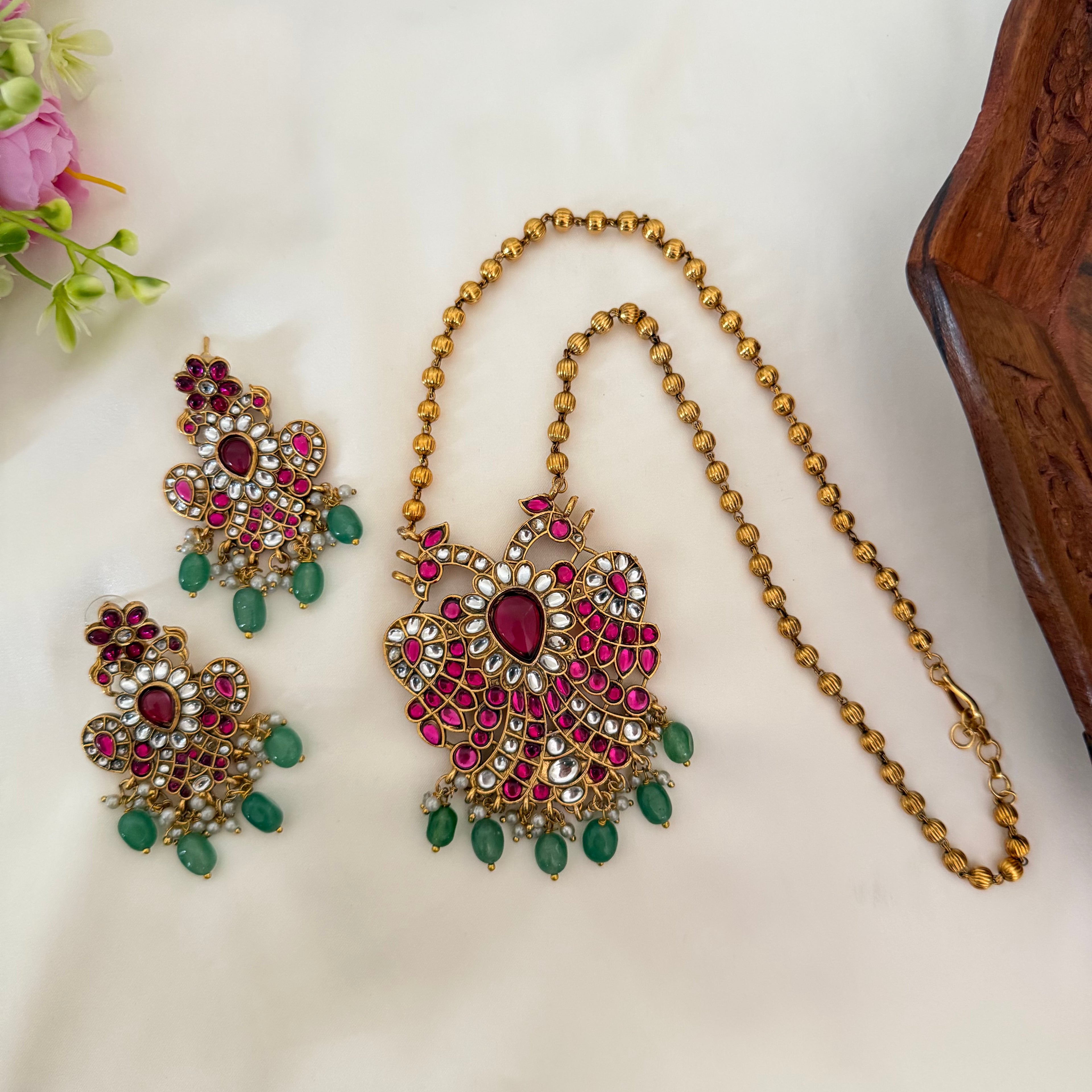 Premium Gandaberunda Pendant AN158 Anvika Jewels