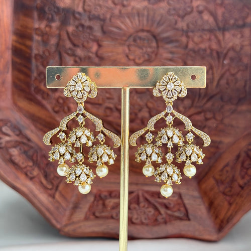 AD Stones Earrings VJ06 Anvika Jewels