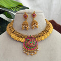 Peacock Coin Necklace AN257 Anvika Jewels