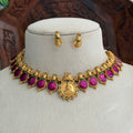 Purple Coin Choker AN256 Anvika Jewels