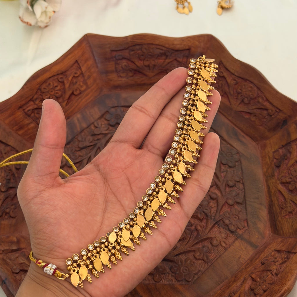 White Stone Elakkathali AN172 Anvika Jewels