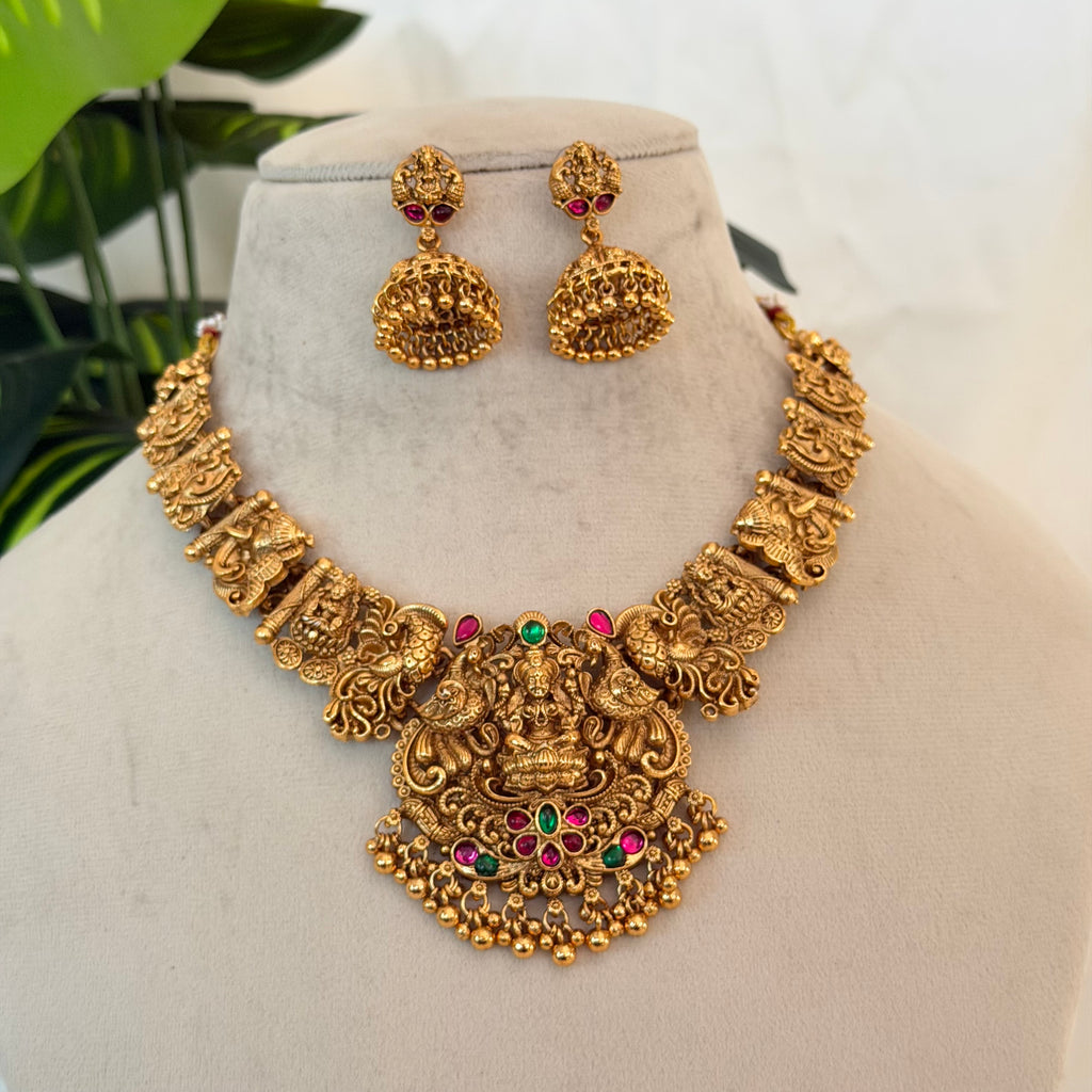 Antique Lakshmi Necklace AN204 Anvika Jewels