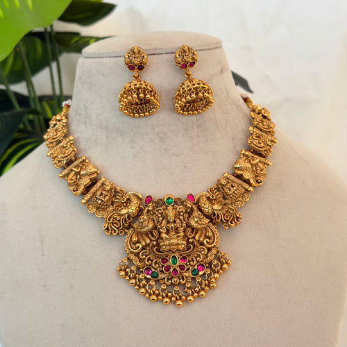 Antique Lakshmi Necklace AN204 Anvika Jewels