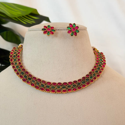 Antique Kemp Stone Choker AN26 Anvika Jewels