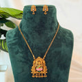 Lotus Lakshmi Temple Pendant AN11 Anvika Jewels