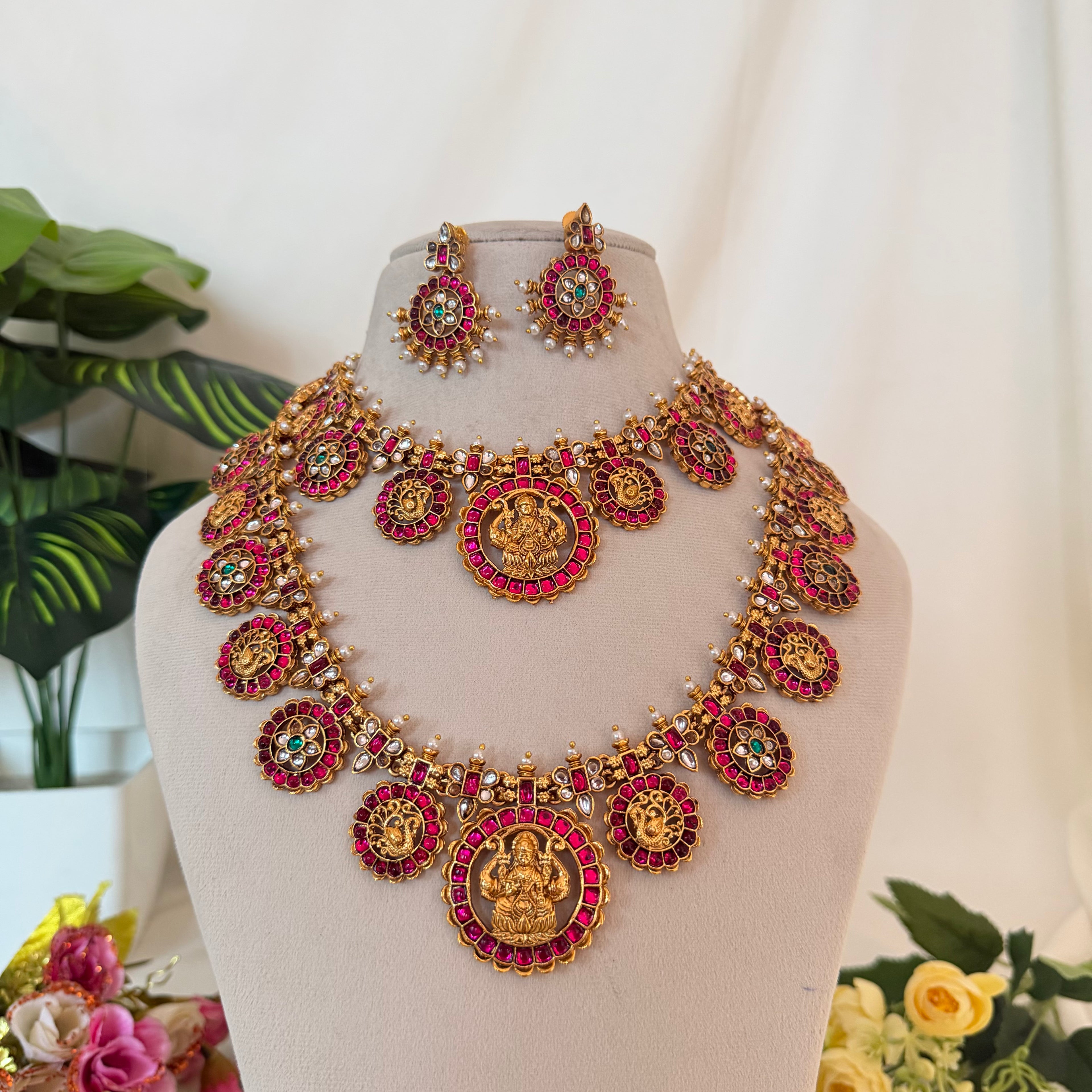 Premium Jadau Kundan Combo Set CS13 Anvika Jewels