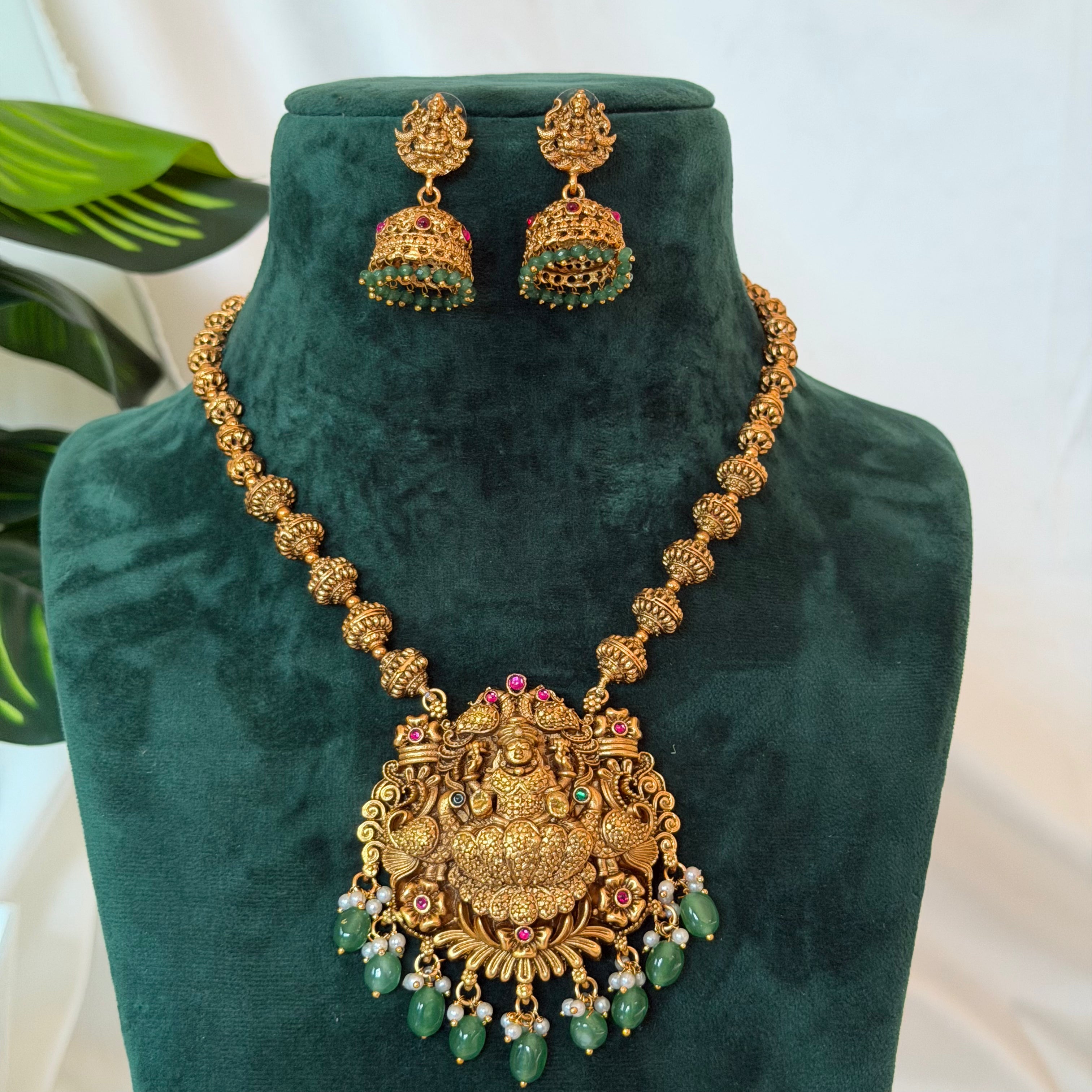 Antique Lakshmi Temple Necklace AN01 Anvika Jewels