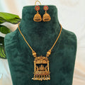Temple Lakshmi Frame Pendant AN13 Anvika Jewels
