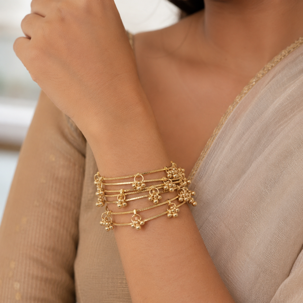 Kashmiri Ghungroo Bangles Set (8 Pieces) AB16 Anvika Jewels