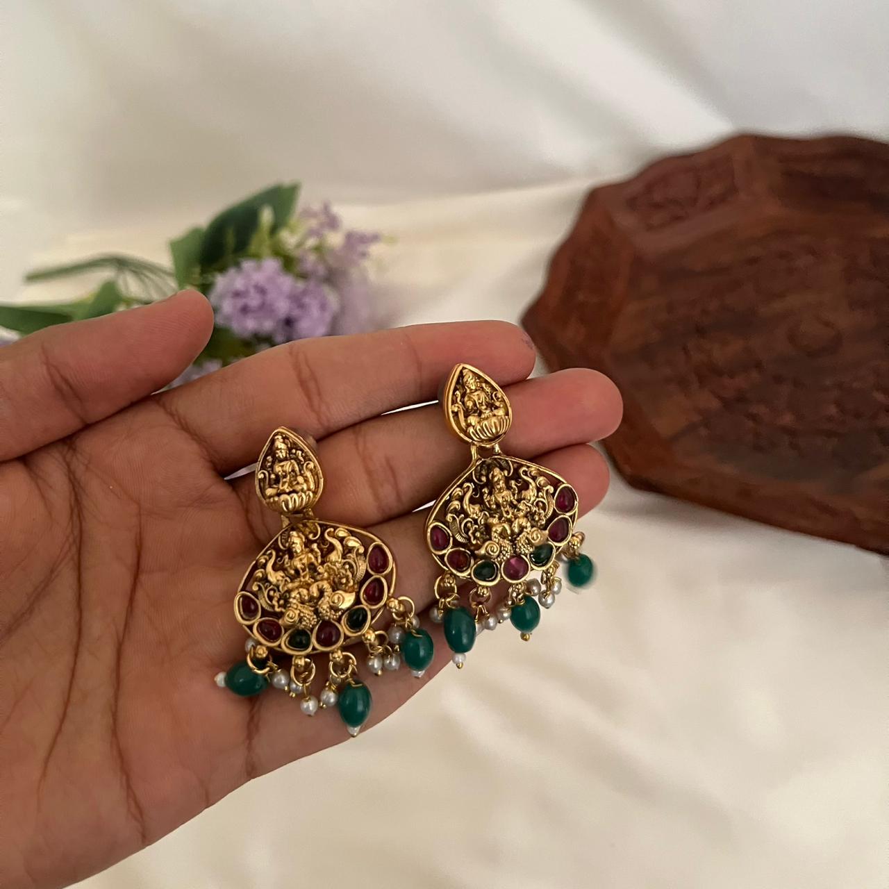 Lakshmi Temple Necklace Set AN34