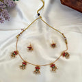 Lotus Pearl Drop Necklace AN06