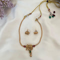 Elephant Charm Pendant Necklace Set AN42