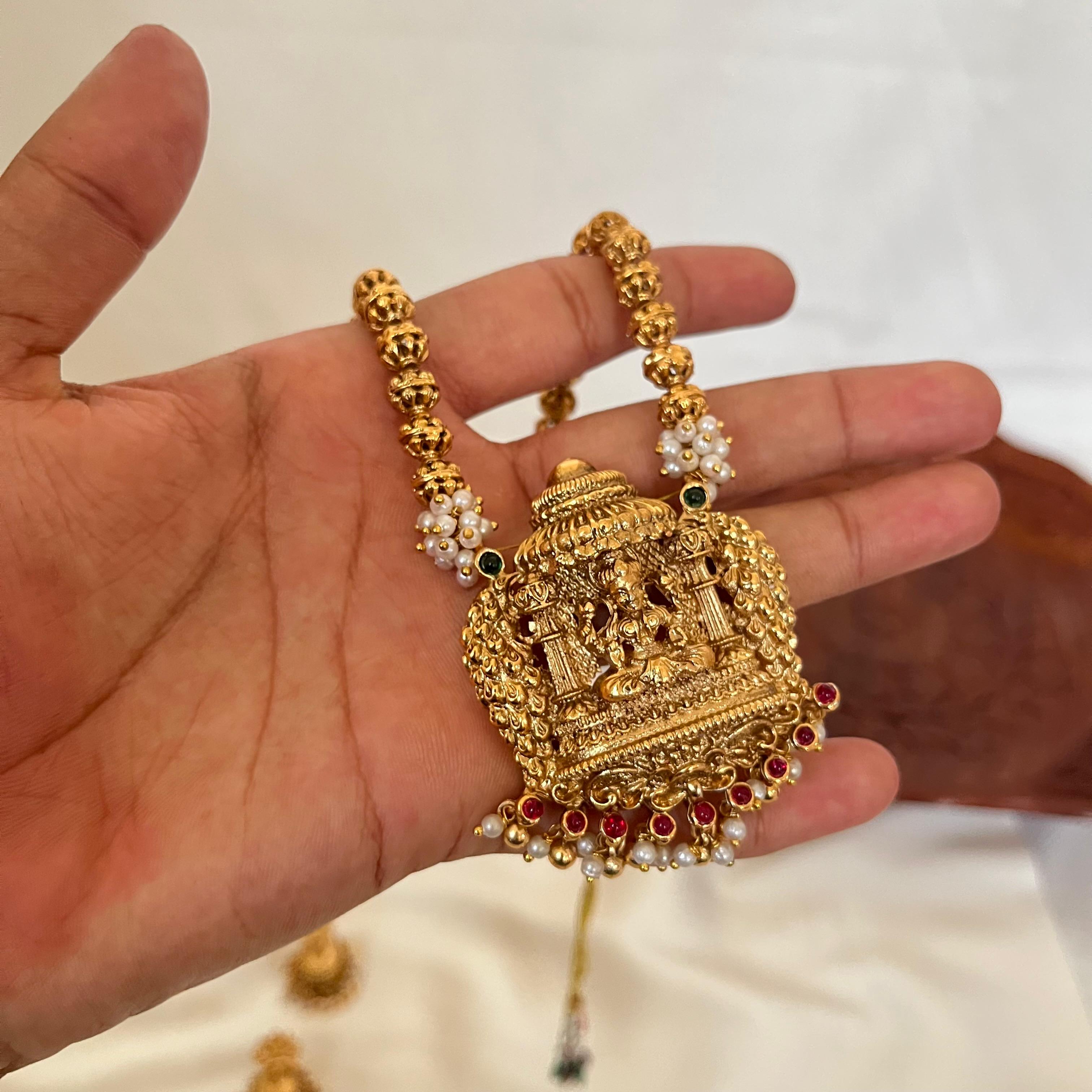 Lakshmi Temple Bell Pendant AN47