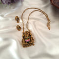 Lotus Lakshmi Temple Pendant AN11