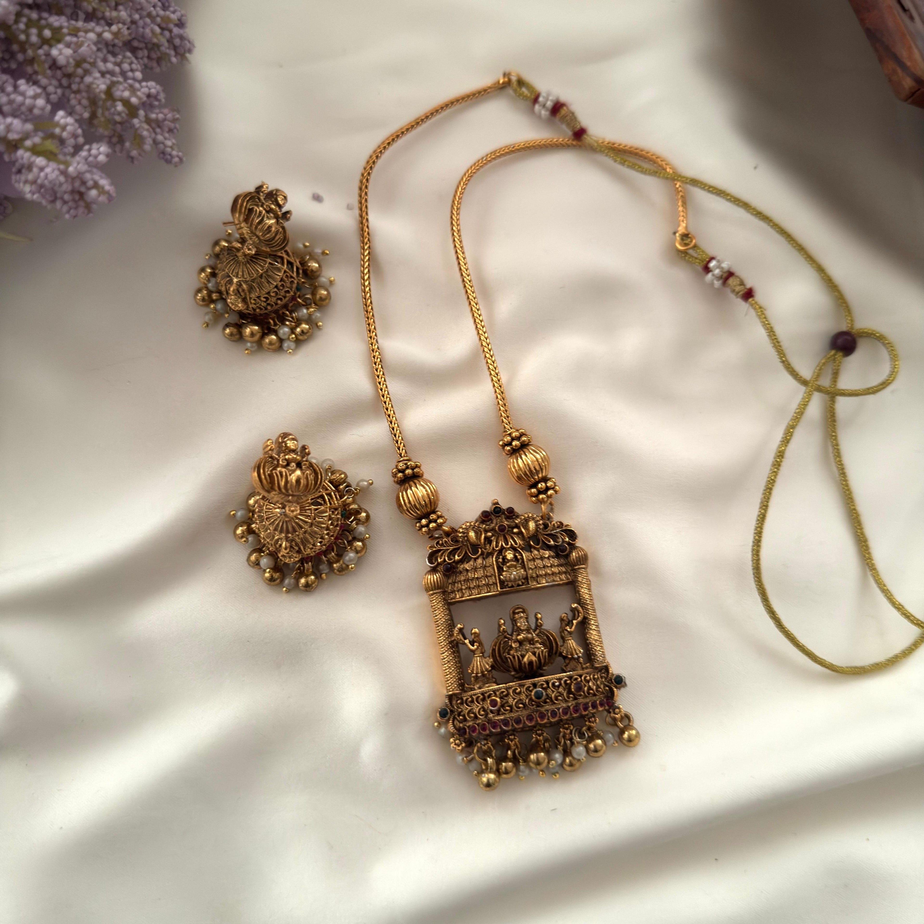 Temple Lakshmi Frame Pendant AN13