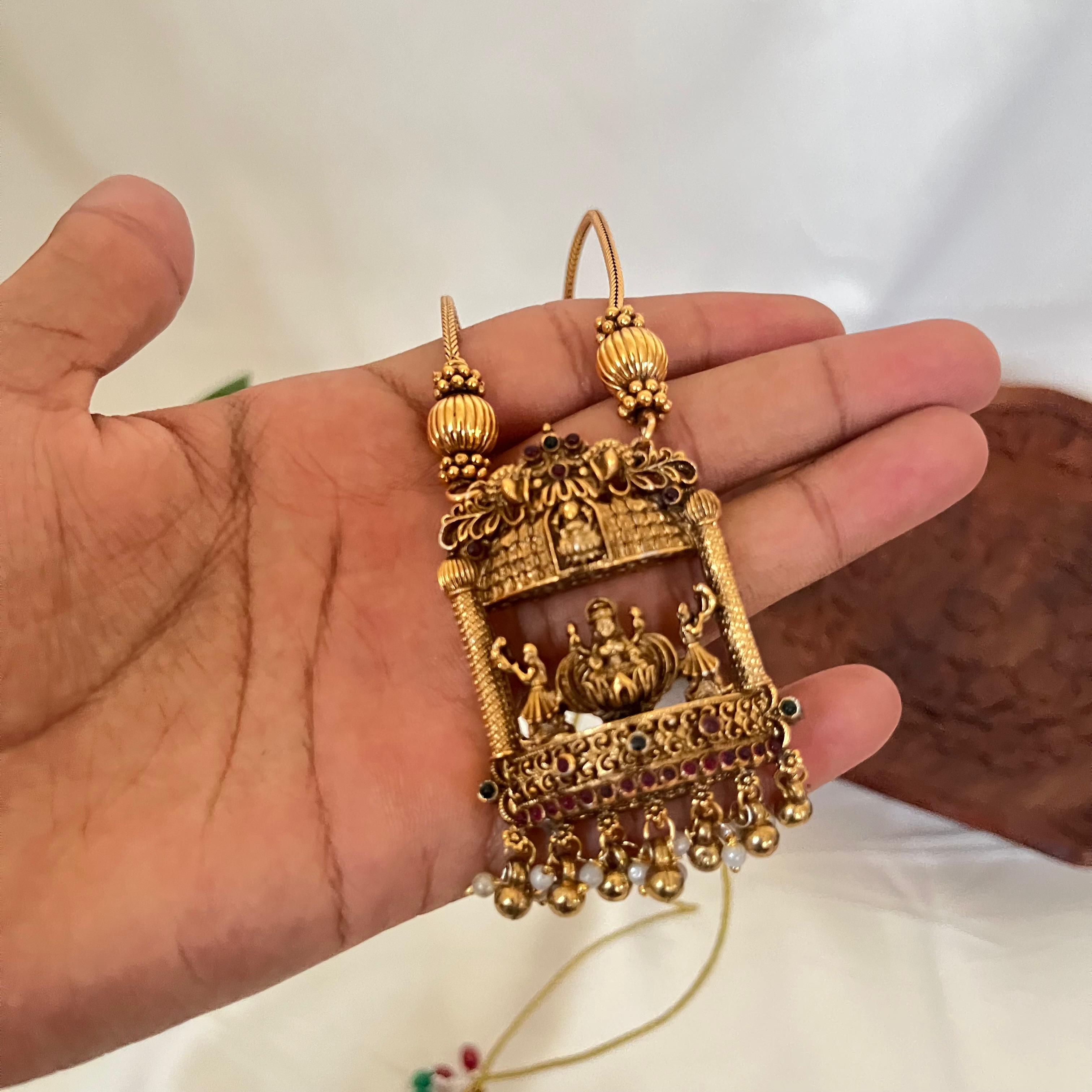 Temple Lakshmi Frame Pendant AN13