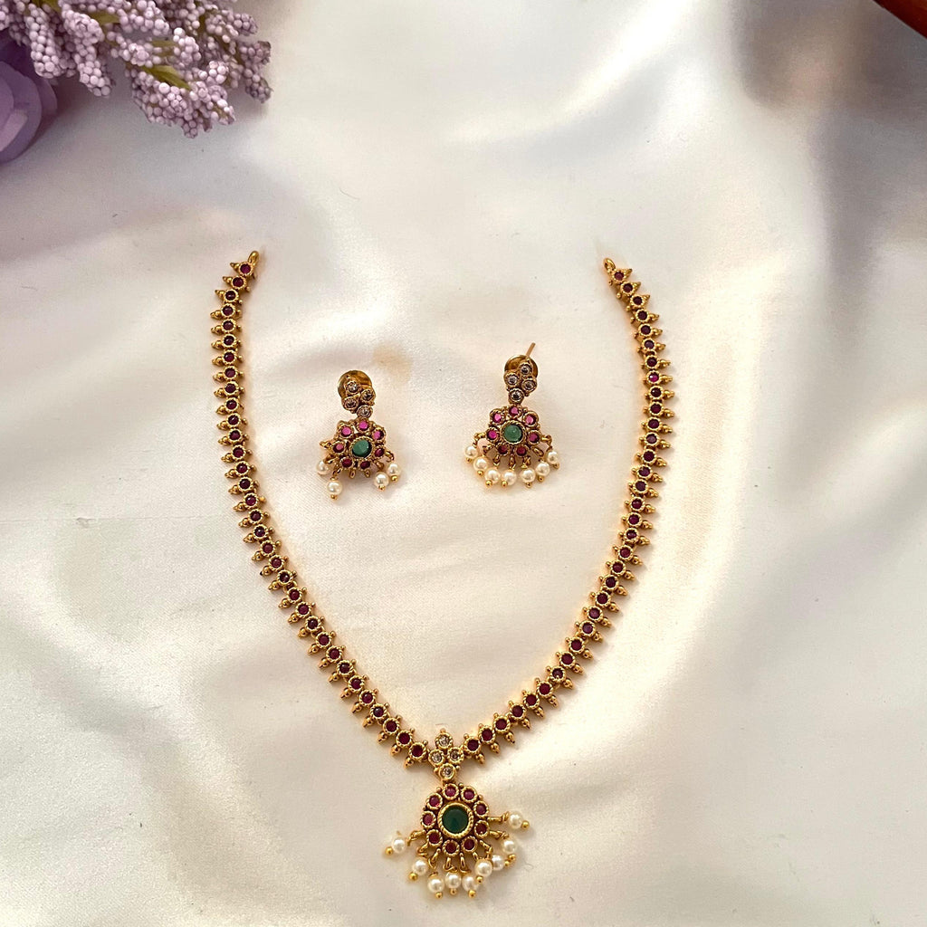 Classic Stone Necklace AN62