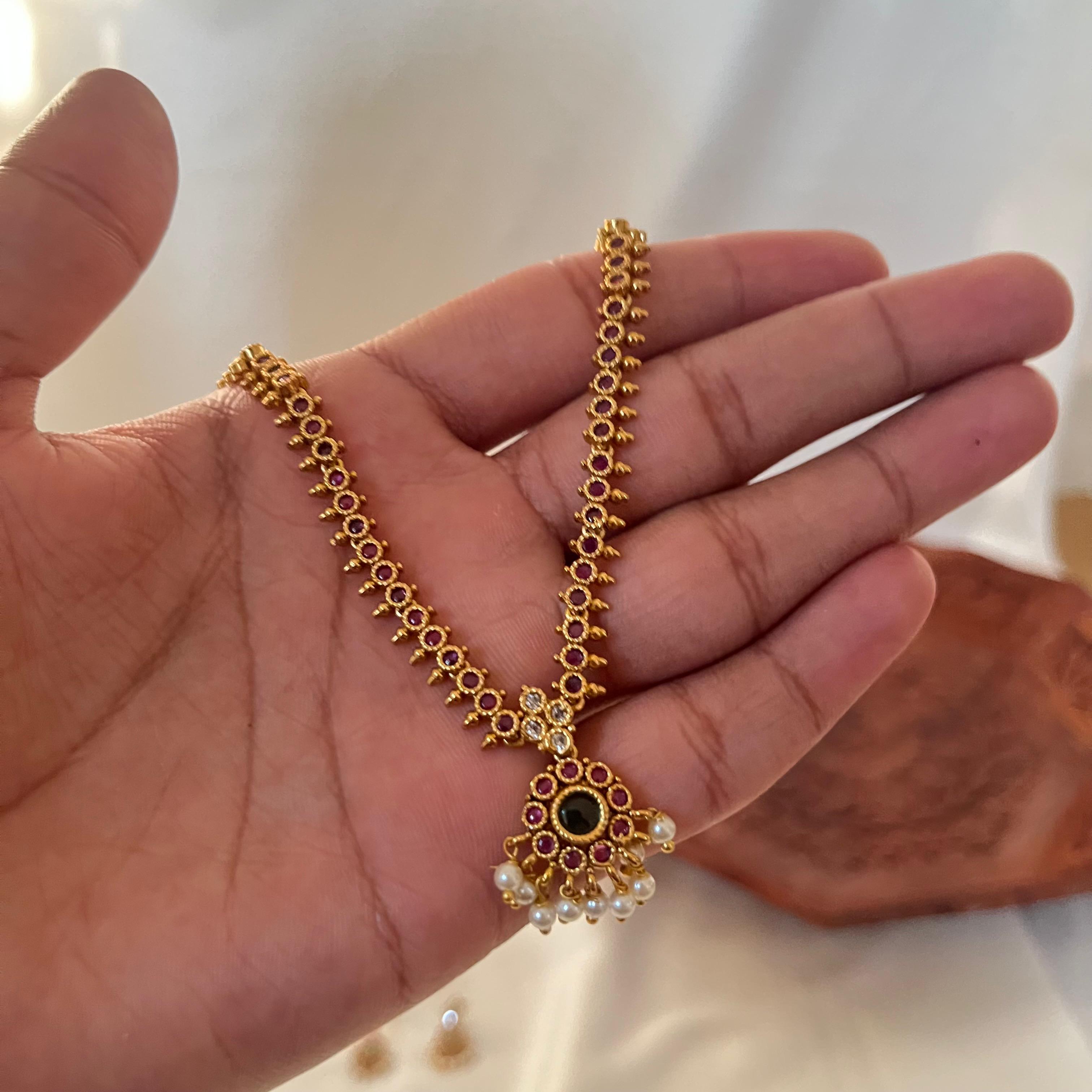 Classic Stone Necklace AN62