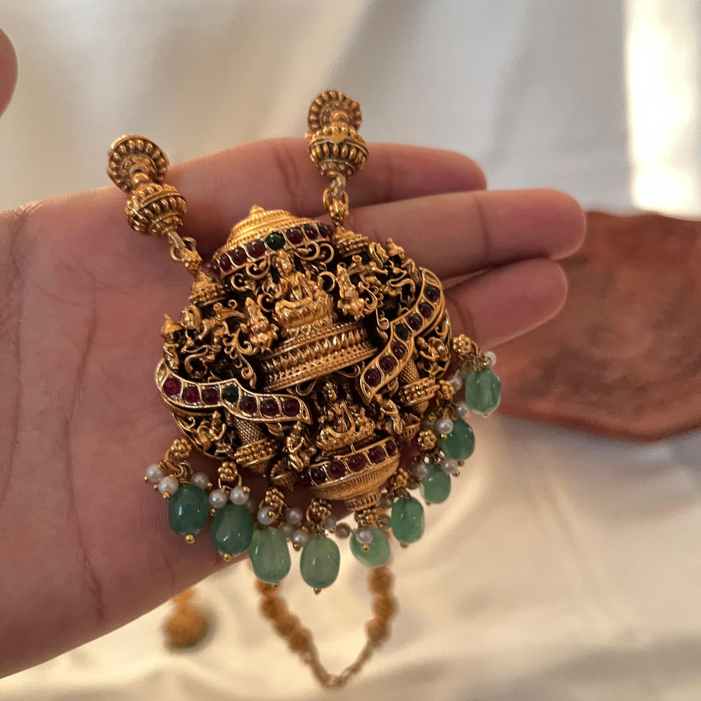 Grand Temple Lakshmi Pendant AN65