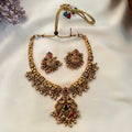 Antique Peacock Drop Temple Necklace AN67