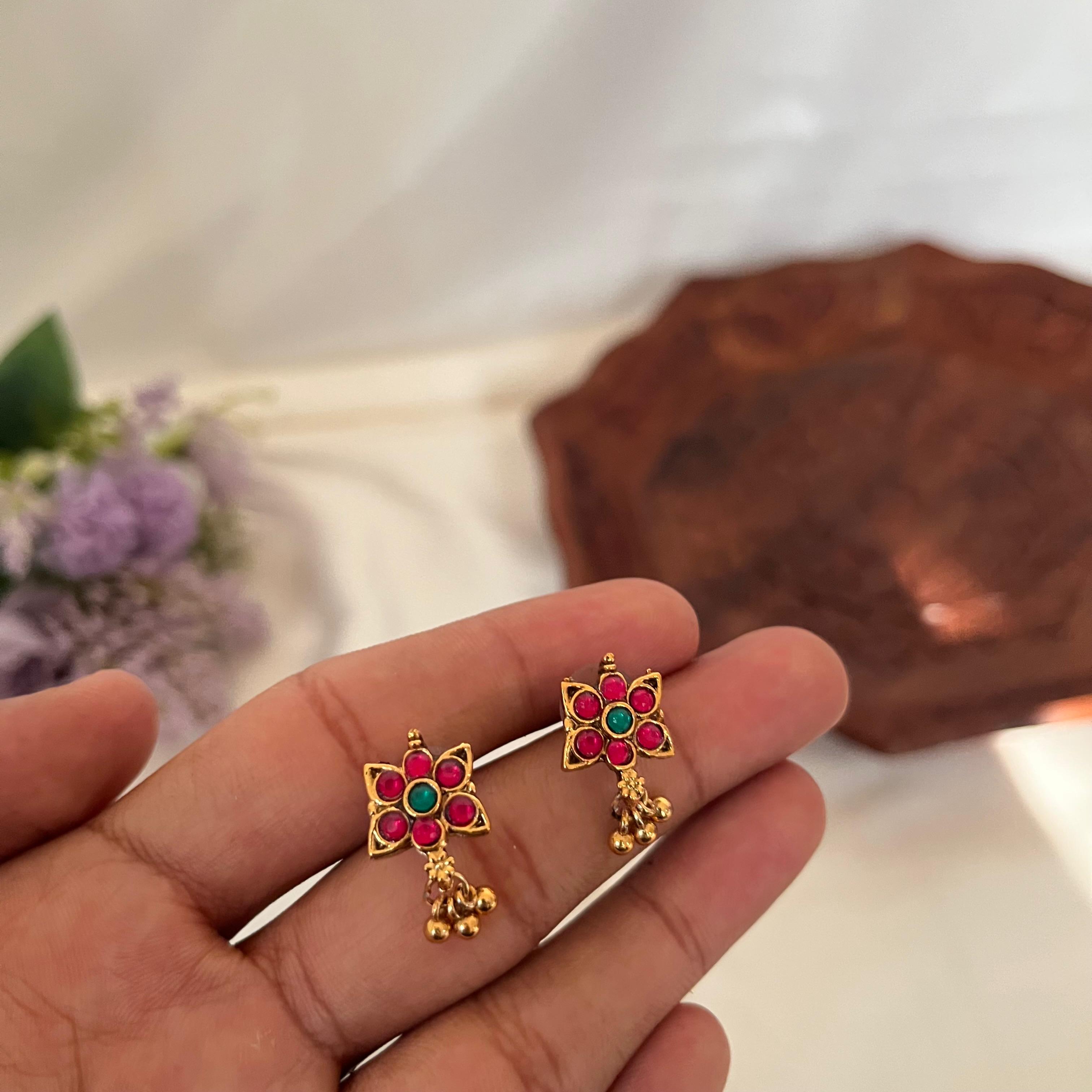 Dual Tone Floral Choker AN58