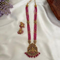 Lakshmi Temple Pink Long Haram LH13