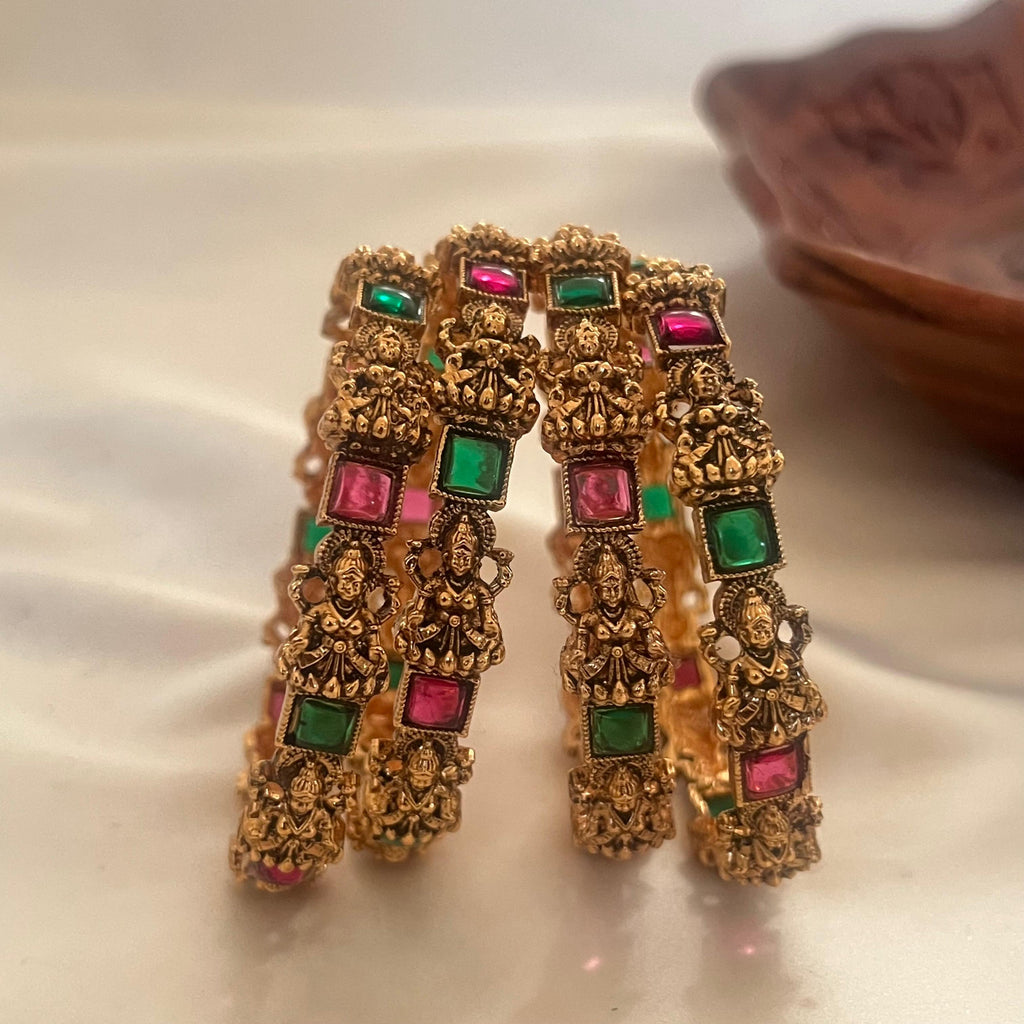 Antique Lakshmi Stone Bangles AB08