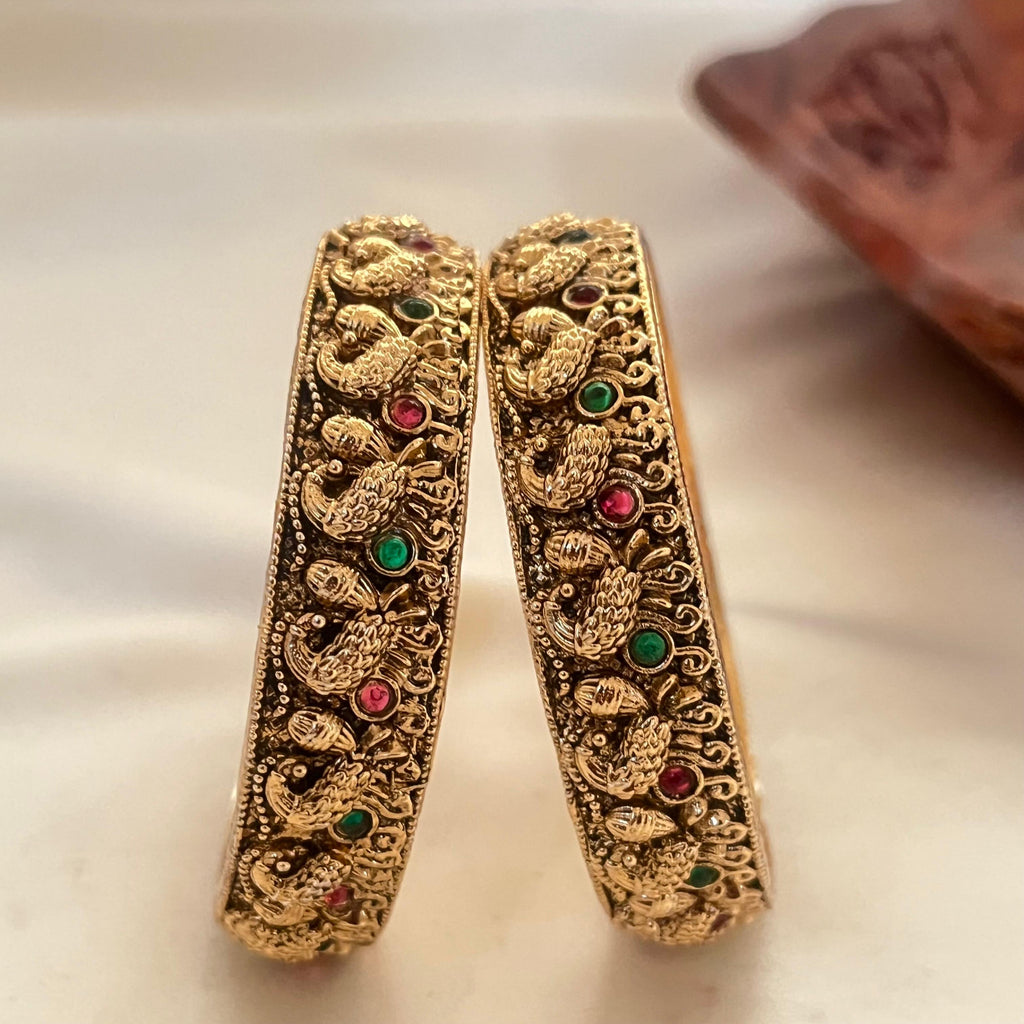 Antique Peacock Bangles AB09