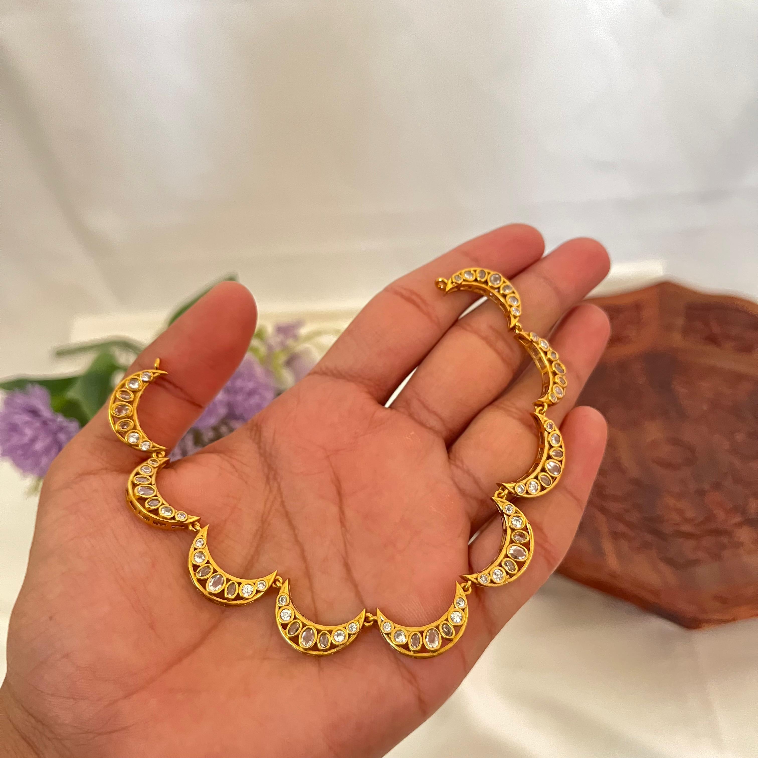 Victorian Crescent Necklace VN01