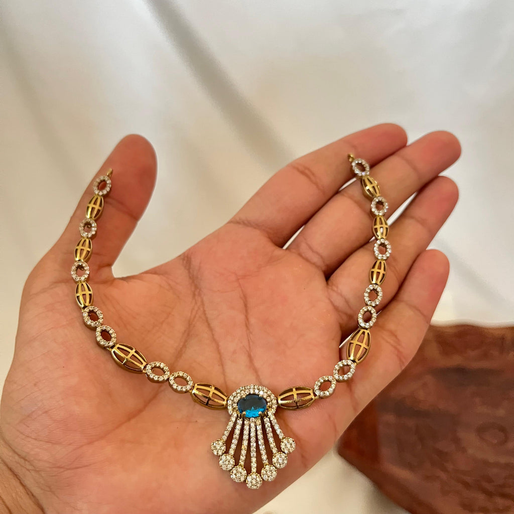 Victorian Shell Drop AD Necklace VN11
