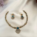 Victorian Shell Drop AD Necklace VN11