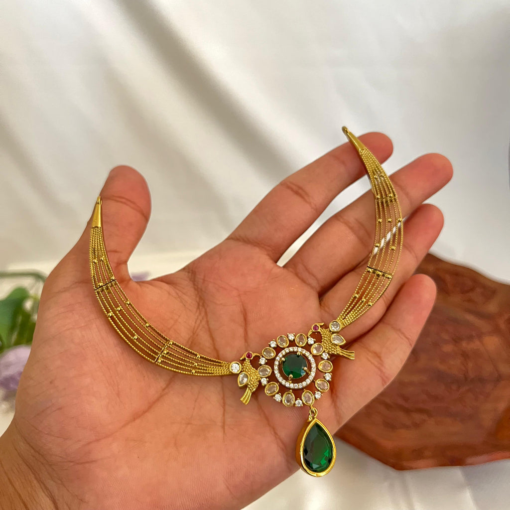 Victorian Dual Bird AD Necklace VN12
