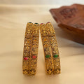 Antique Lakshmi Floral Bangles AB12