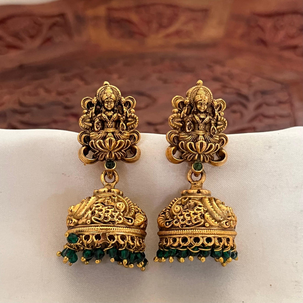 Antique Lakshmi Temple Jhumka AJ09