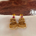 Antique Ruby Layered Jhumka AJ15