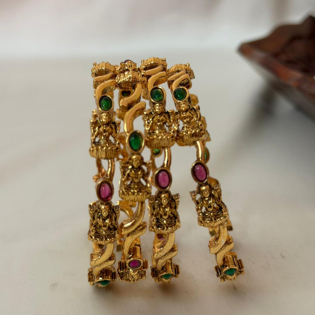 Lakshmi Multi-Stone Adjustable Bangles AB16 Anvika Jewels