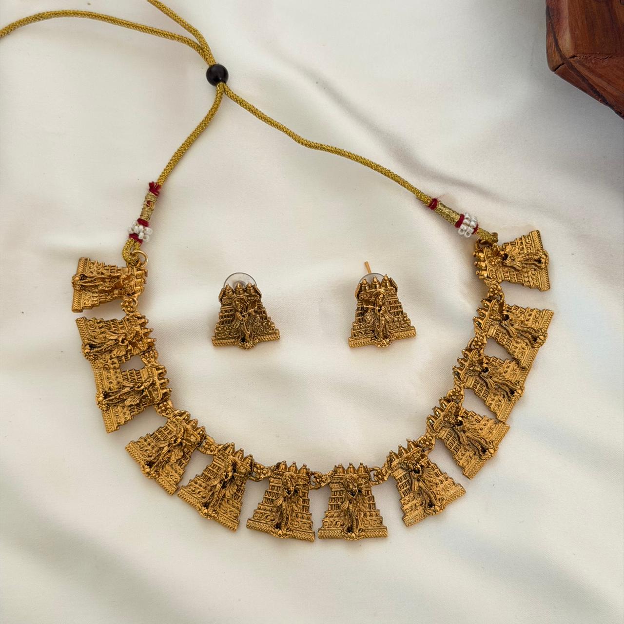 Temple Gopuram Choker AN74 Anvika Jewels