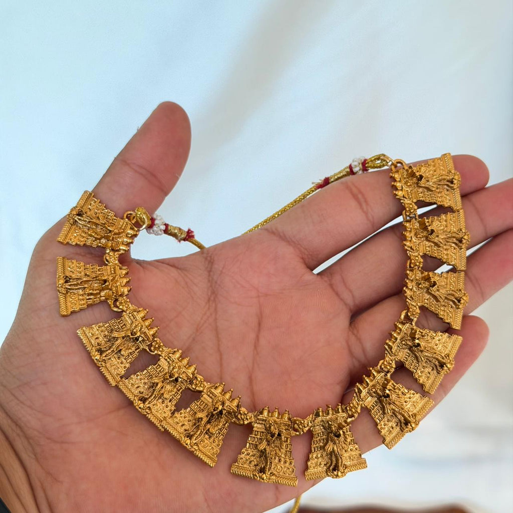 Temple Gopuram Choker AN74 Anvika Jewels